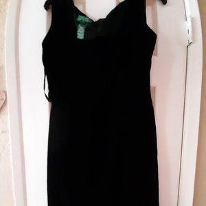 Black Velvet Midi Dress